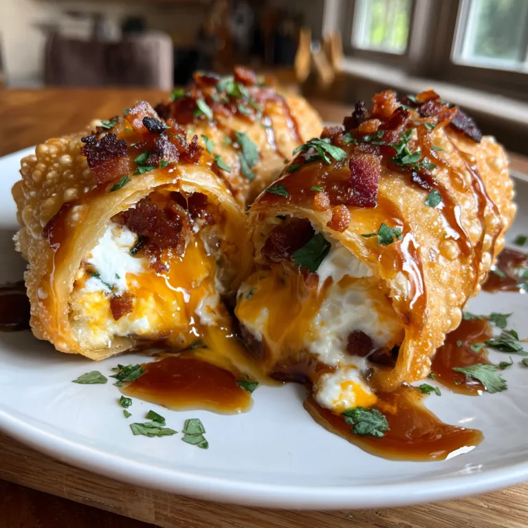 Bacon Jalapeño Popper Eggrolls Recipe