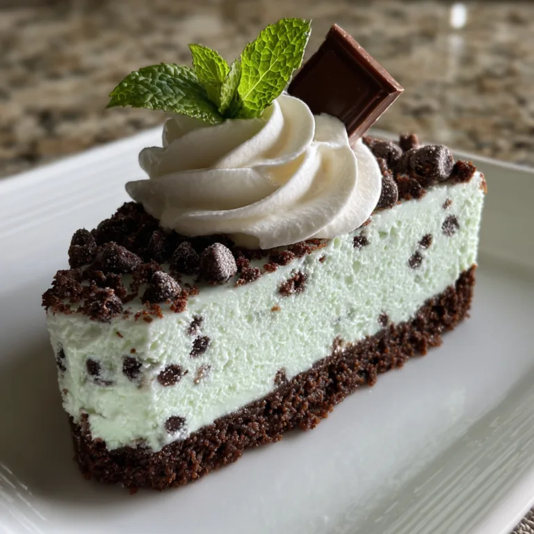 Mint Choc Cheesecake Bars