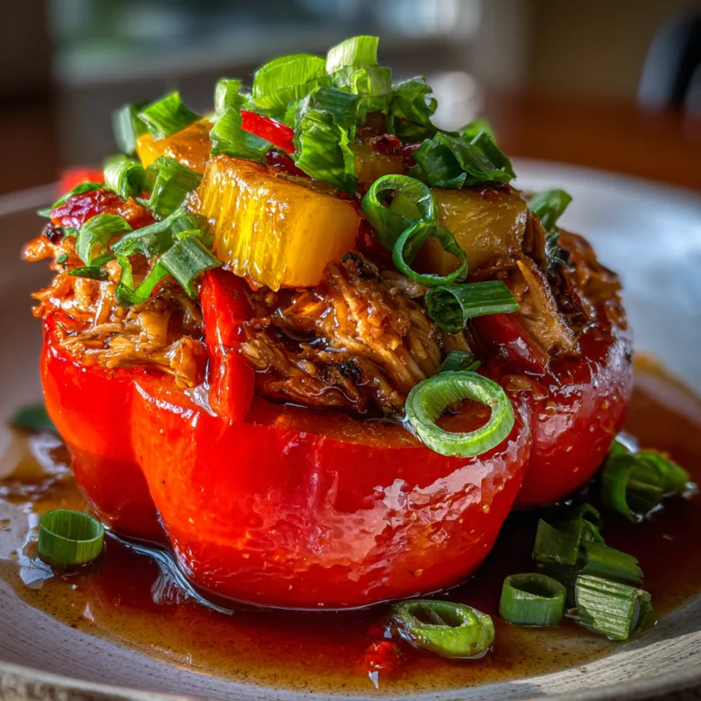 Teriyaki Chicken Stuffed Peppers