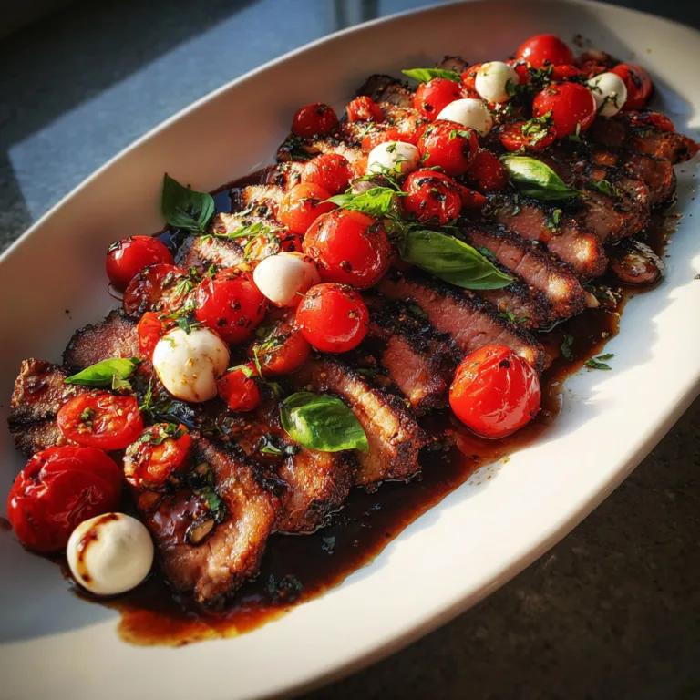Balsamic Caprese Steak