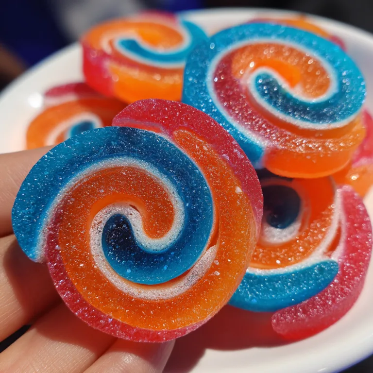 Galaxy Swirl Gummy Rolls