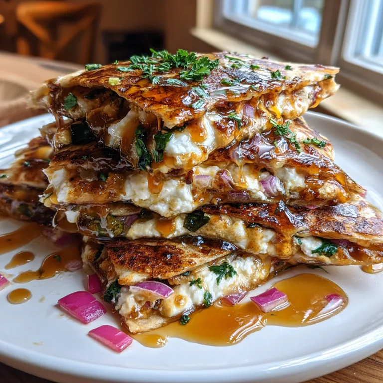 Spinach Feta Quesadillas