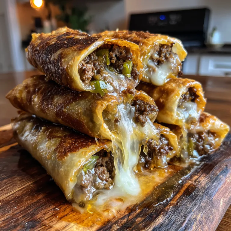 Crispy Philly Cheesesteak Egg Rolls Recipe