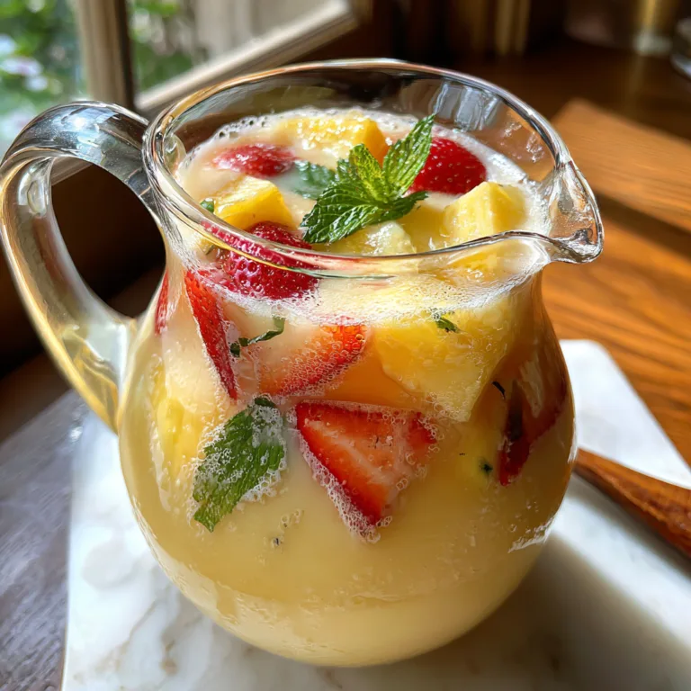 The Ultimate Creamy Pina Colada Sangria Recipe