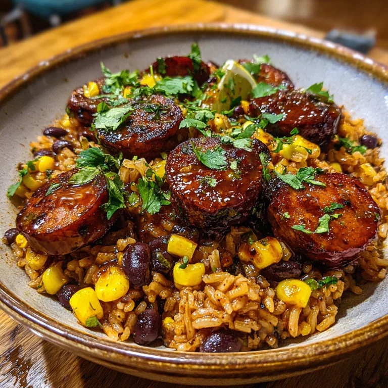 One-Pot Cajun Sausage and Rice Skillet