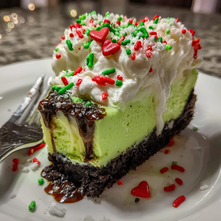 No Bake Grinch Cheesecake Recipe