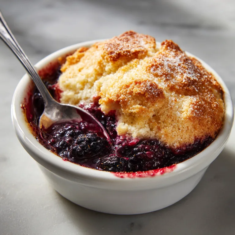 Glossy Blackberry Cobbler