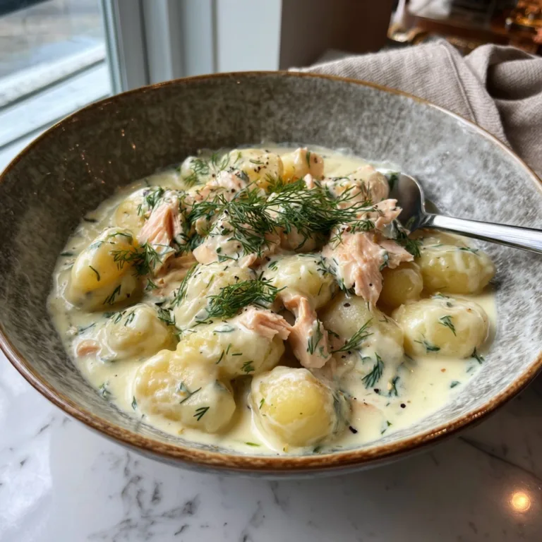 Creamy Salmon Gnocchi