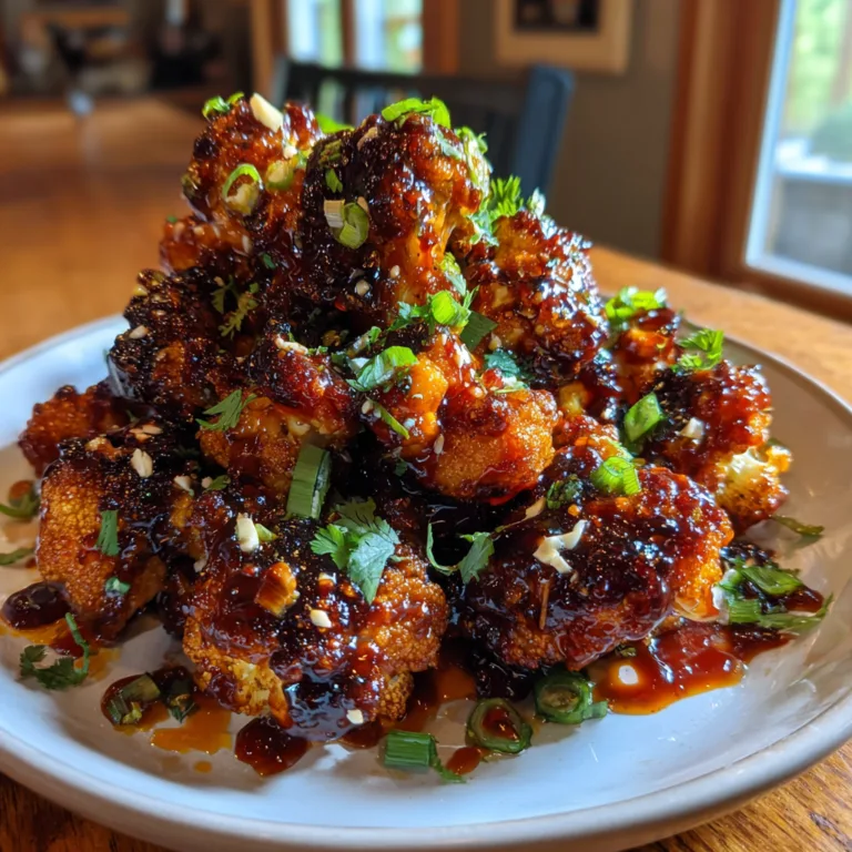 Maple Sriracha Cauliflower