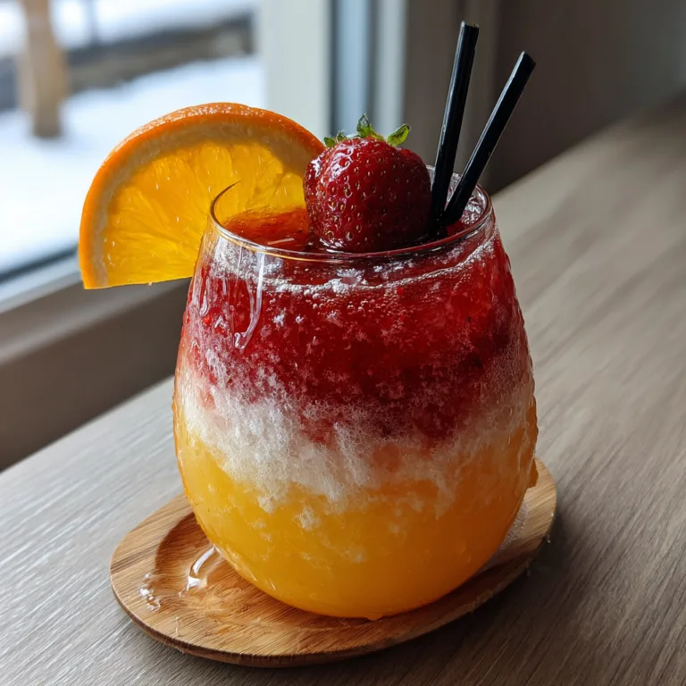 Citrus Strawberry Sunrise Mocktail