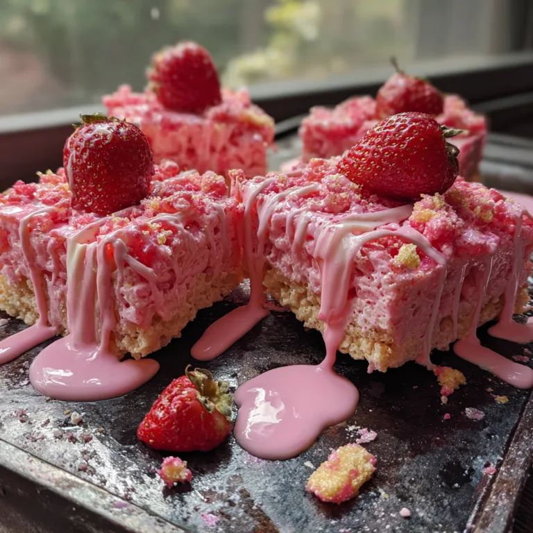 Strawberry Shortcake Krispie Treats