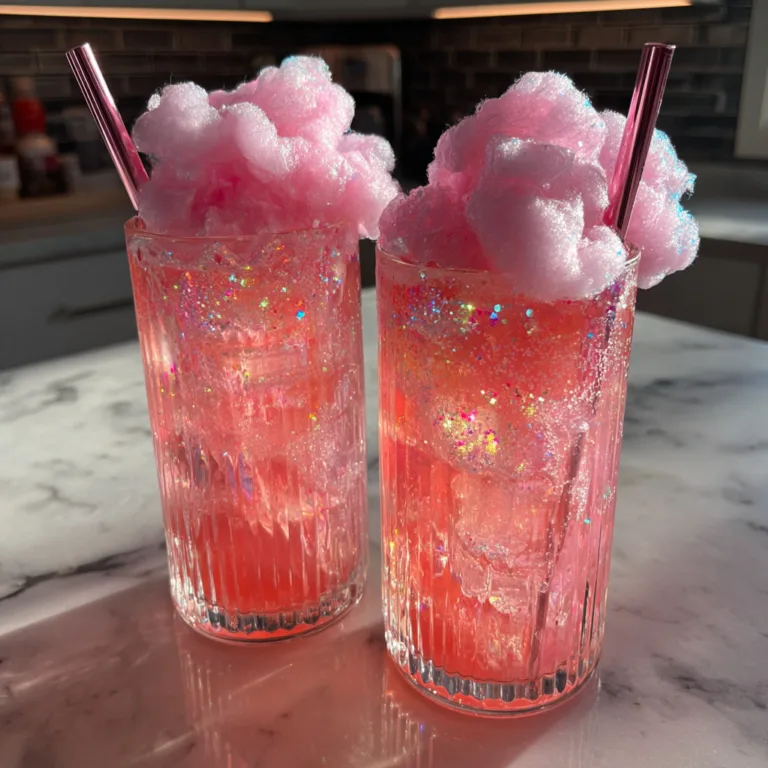 Pink Cotton Candy Mocktail