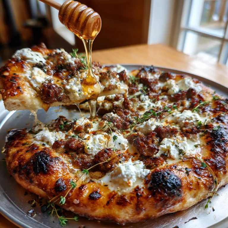 Sausage Ricotta Honey Pizza