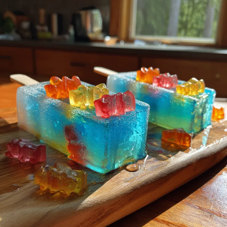 Ocean Gummy Fish Popsicles
