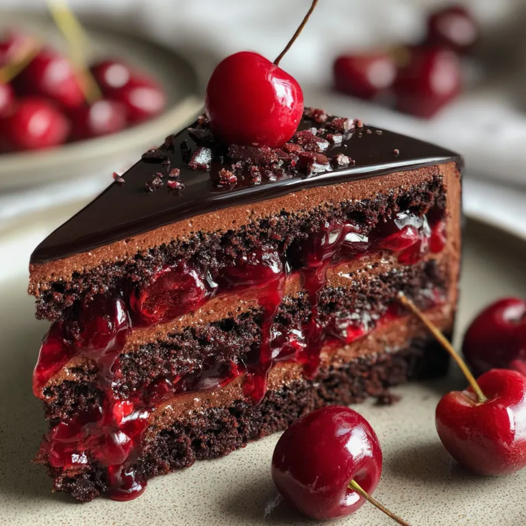Chocolate Cherry Layer Cake