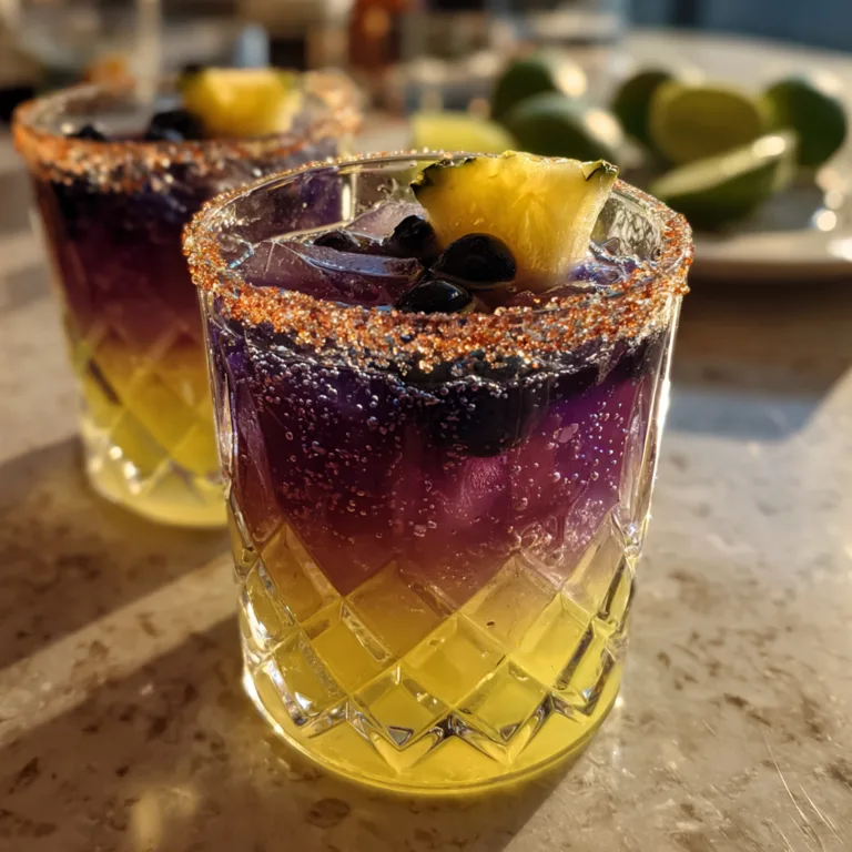 Pineapple Blueberry Margarita
