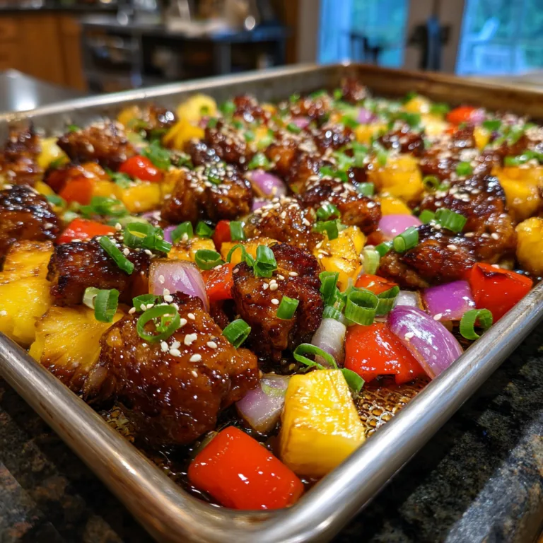 Hawaiian Chicken Sheet Pan