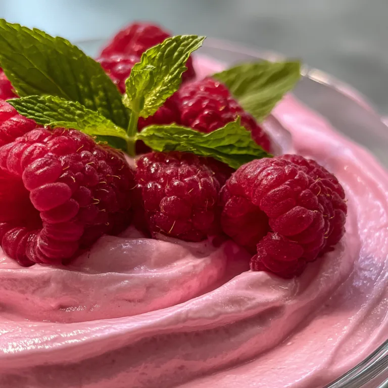Fresh Raspberry Mousse