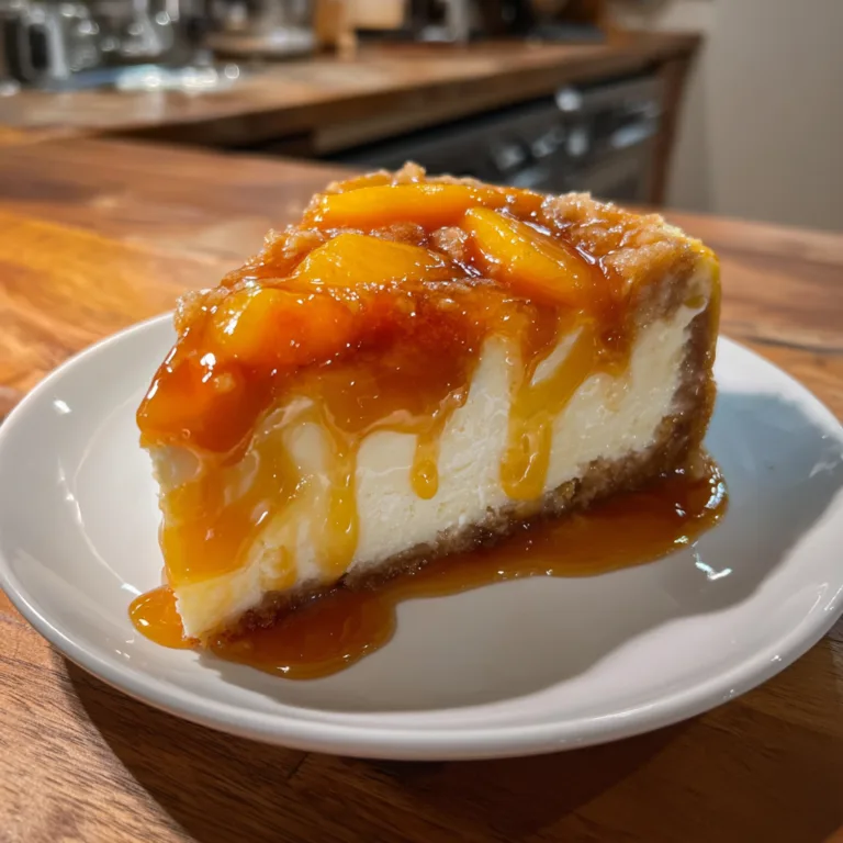 Peach Cobbler Cheesecake