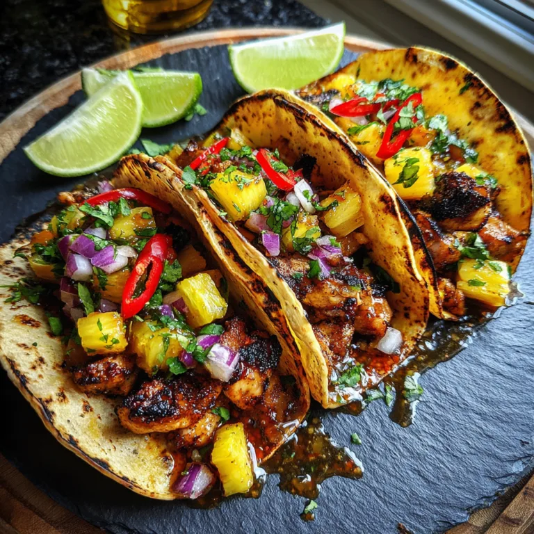 Pineapple Chicken Tacos