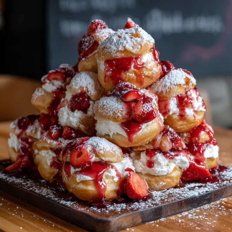 Strawberry Cream Donuts
