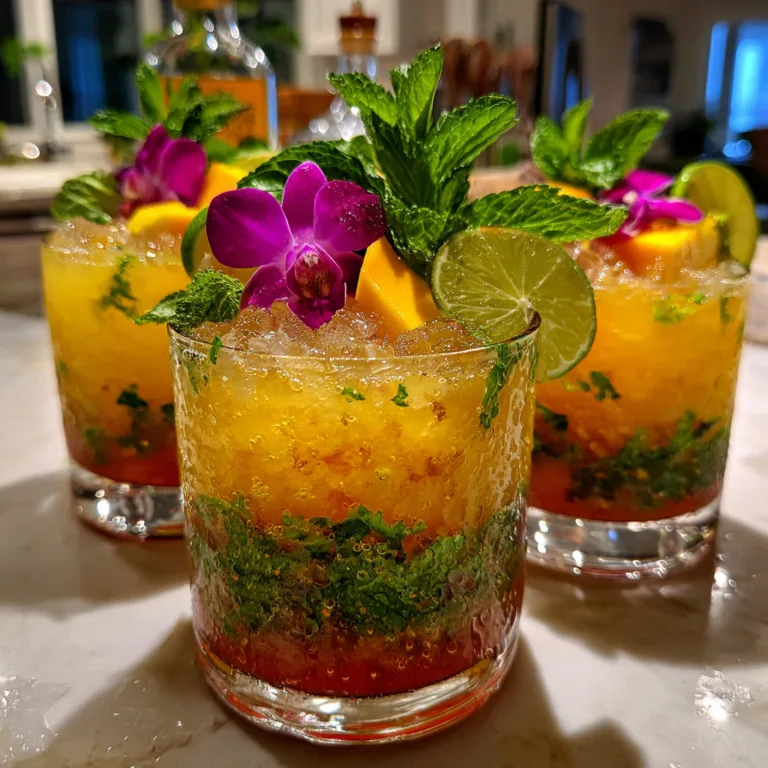 Mango Rum Swizzle