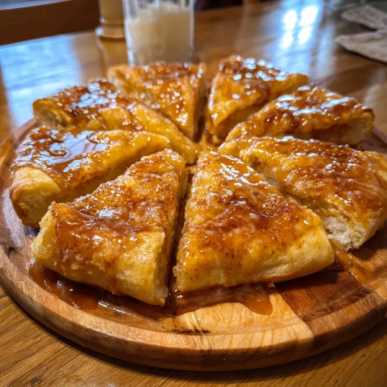 Cinnamon Sugar Crescent Pizza