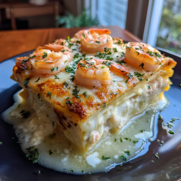 Shrimp Scampi Lasagna