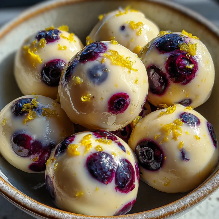 Lemon Blueberry Cheesecake Bites