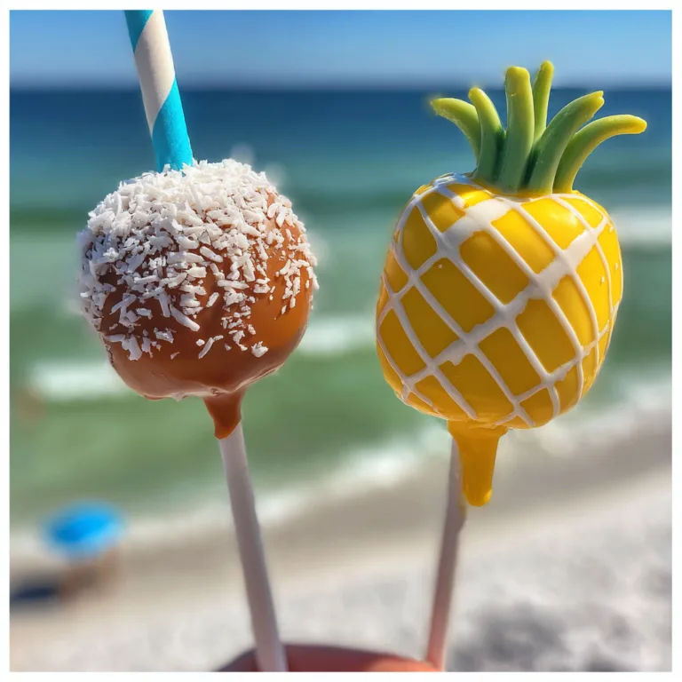 Piña Colada Cake Pops