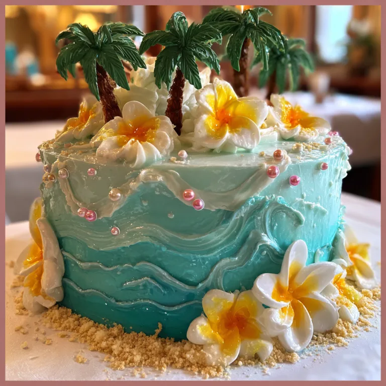 Tropical Beach Cake