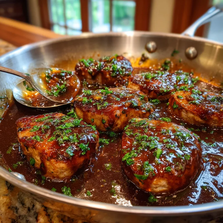 Honey Garlic Glazed Pork Medallions