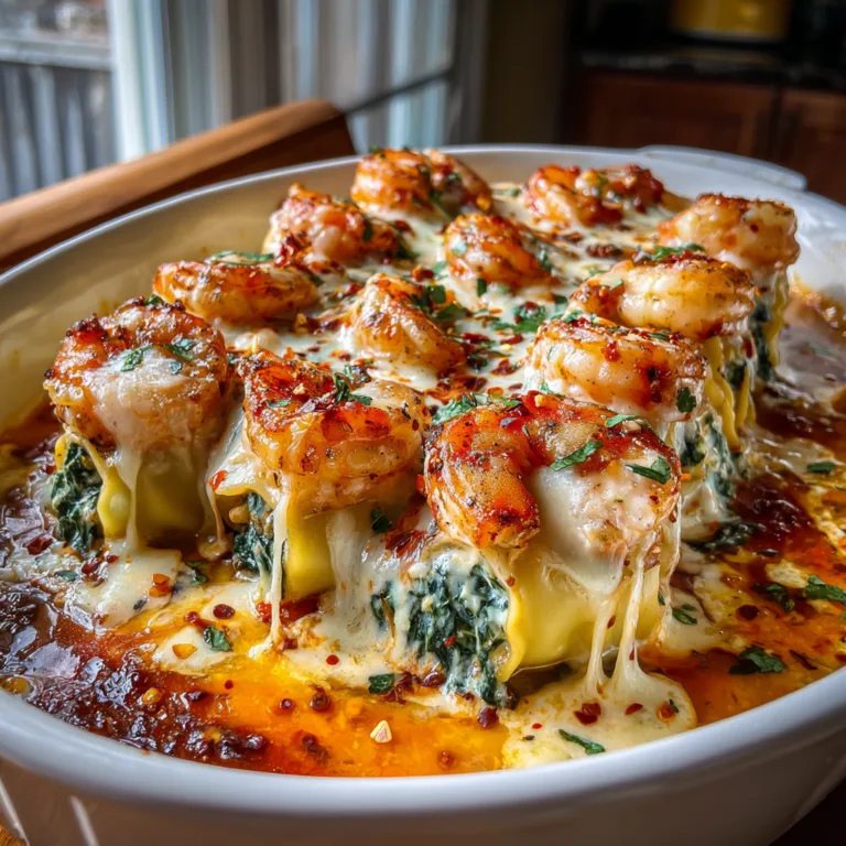 Shrimp Stuffed Pasta Rolls