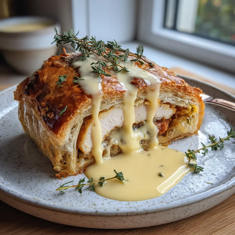 Chicken Wellington Dijon Sauce