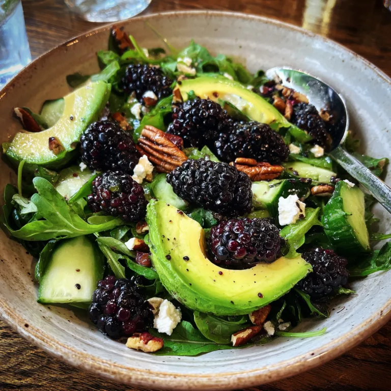 Blackberry Avocado Arugula Salad