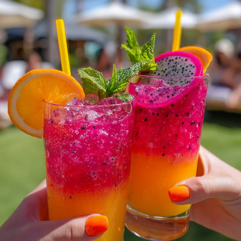 Dragon Fruit Sunset Refresher