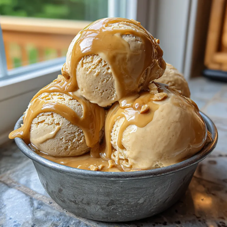 Salted Caramel Peanut Butter Ice Cream