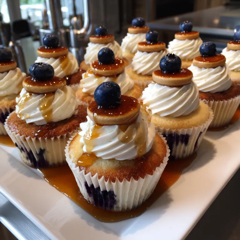 Blueberry Pancake Cupcakes