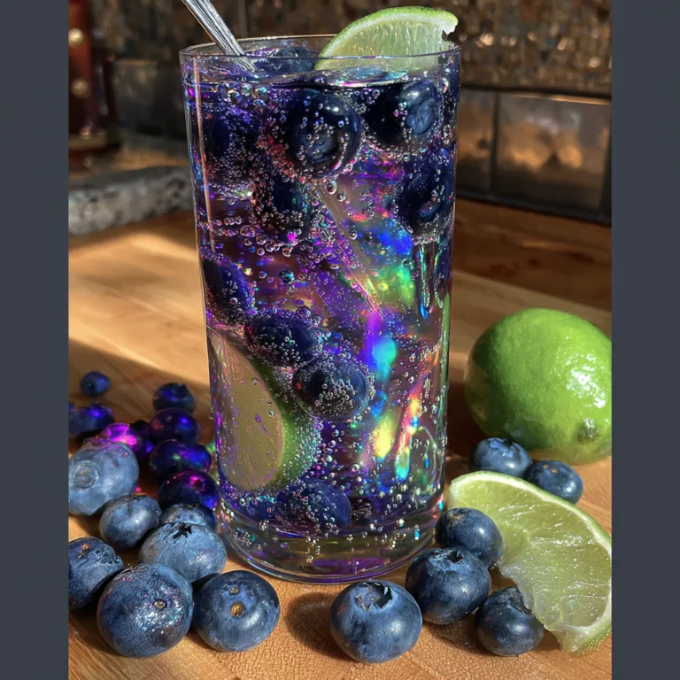 Sparkling Blueberry Lime Fizz