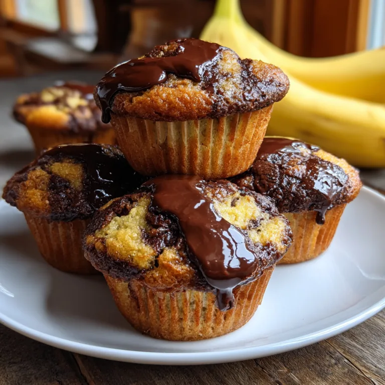 Nutella Banana Swirl Muffins