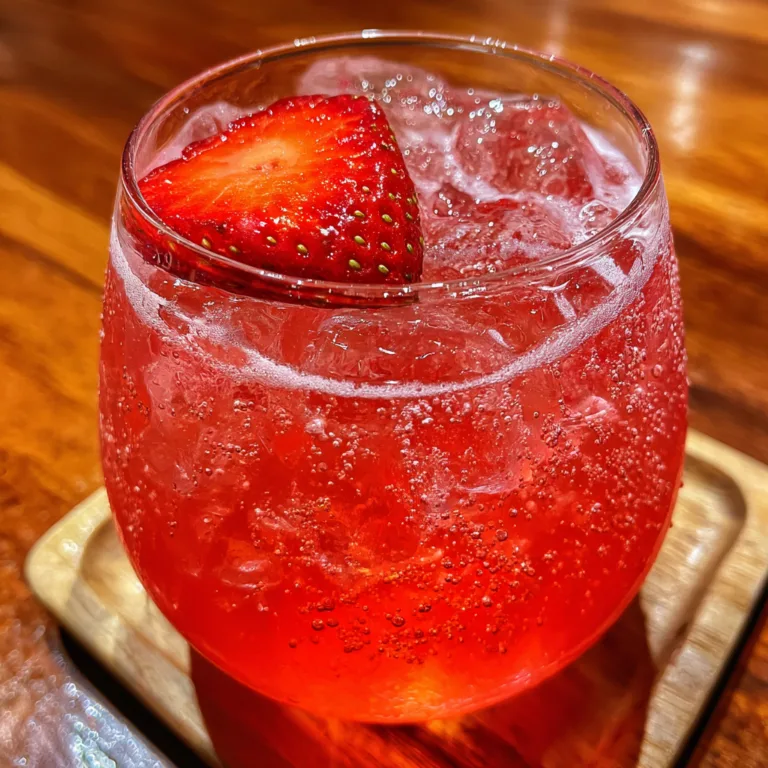 Strawberries Cream Rum Cocktail