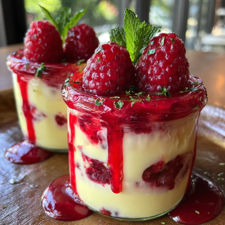 Lemon Raspberry Fluff Dessert