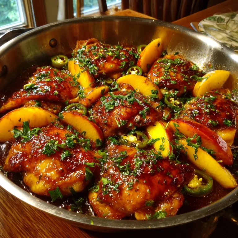 Jalapeno Peach Chicken