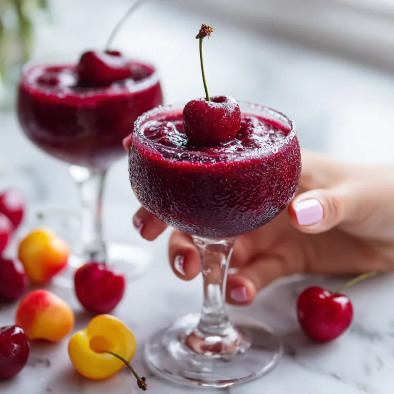 Frozen Cherry Espresso Martini