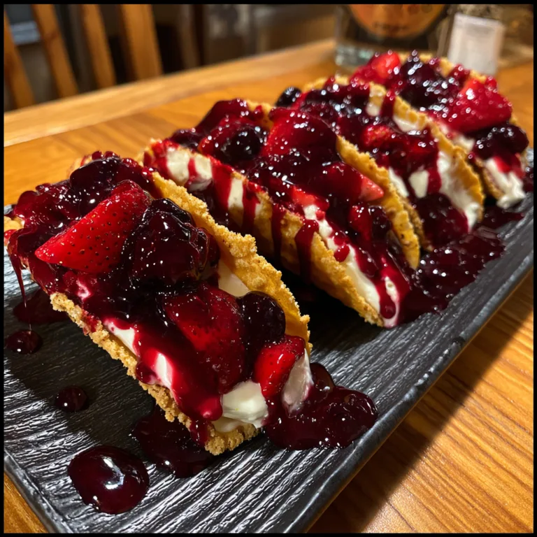 Berrylicious Cheesecake Tacos