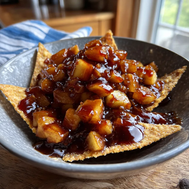 Caramel Apple Pie Nachos