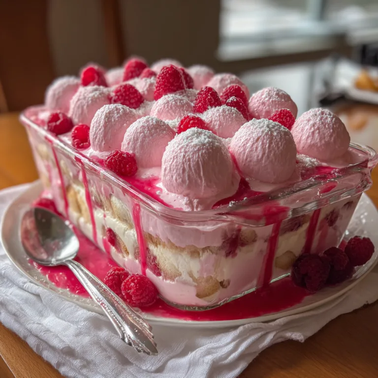 White Chocolate Raspberry Tiramisu