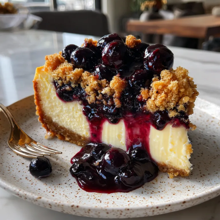 Blueberry Crumble Cheesecake