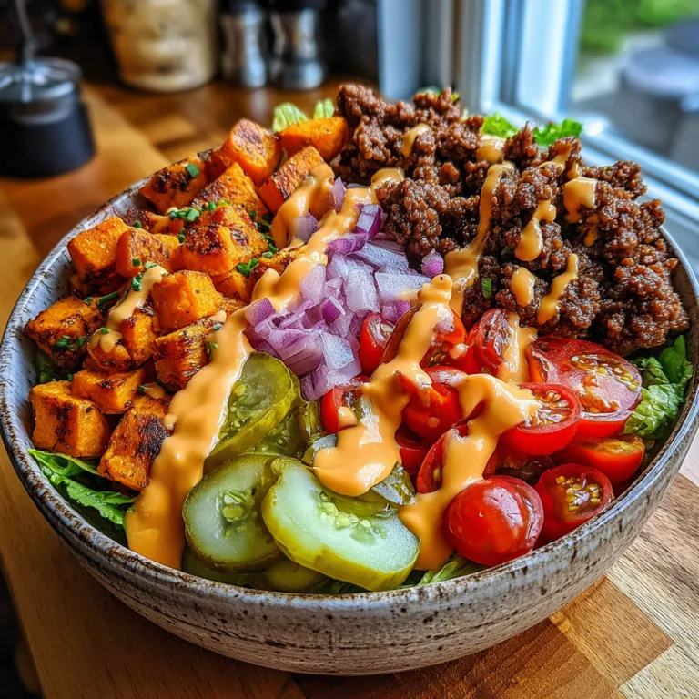 Sweet Potato Burger Bowl