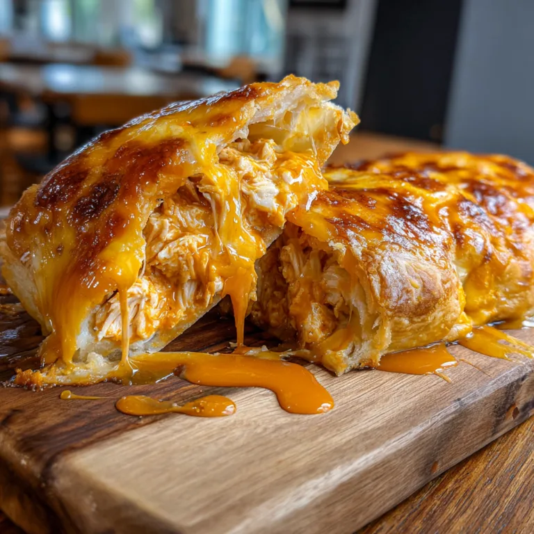 Cheesy Buffalo Chicken Pastry Roll